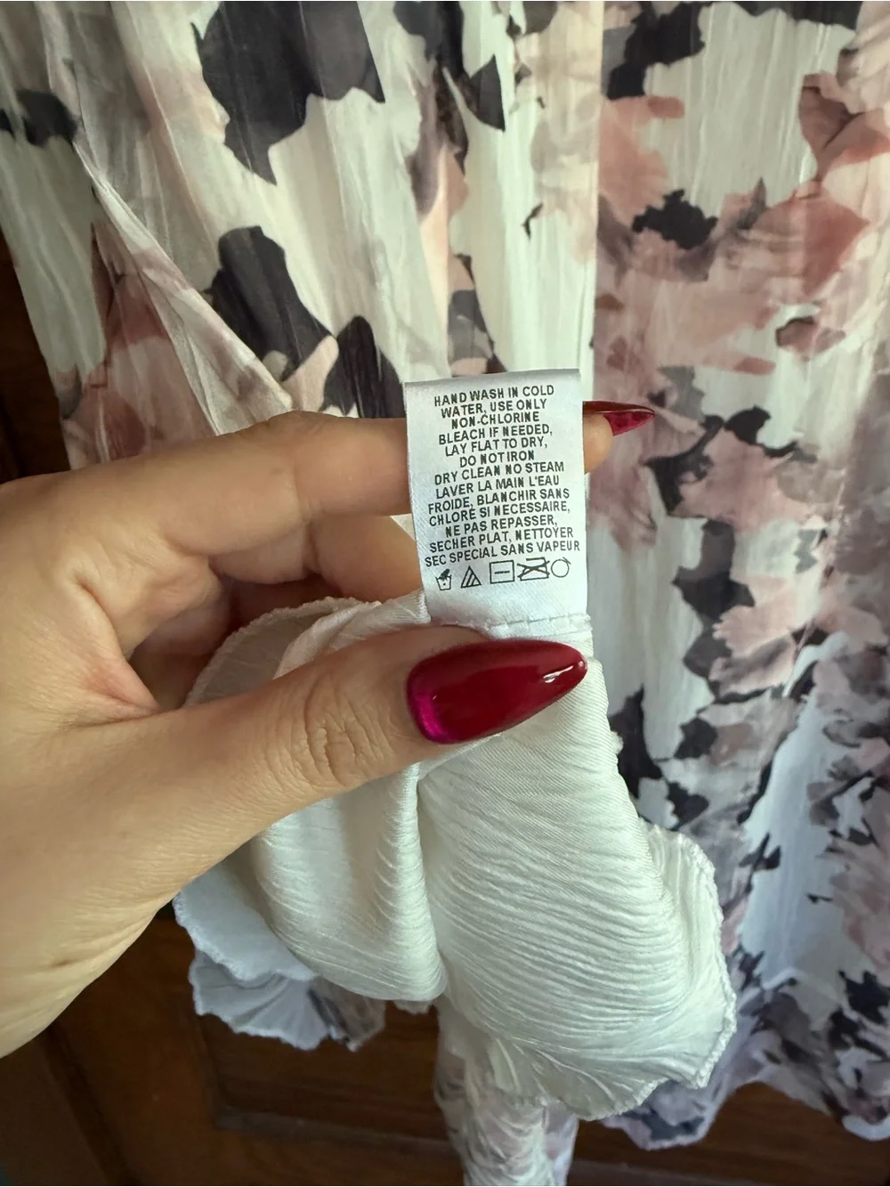 KOMAROV Ruffle High Low Hem Sleeveless Crinkle Fabric V Neck Midi Dress L - Picture 11 of 11